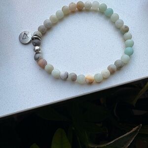 Natural Amazonite & Jasper Beaded Bracelet